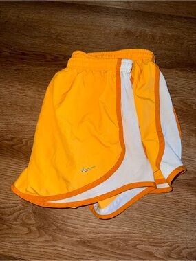 Nike orange running shorts